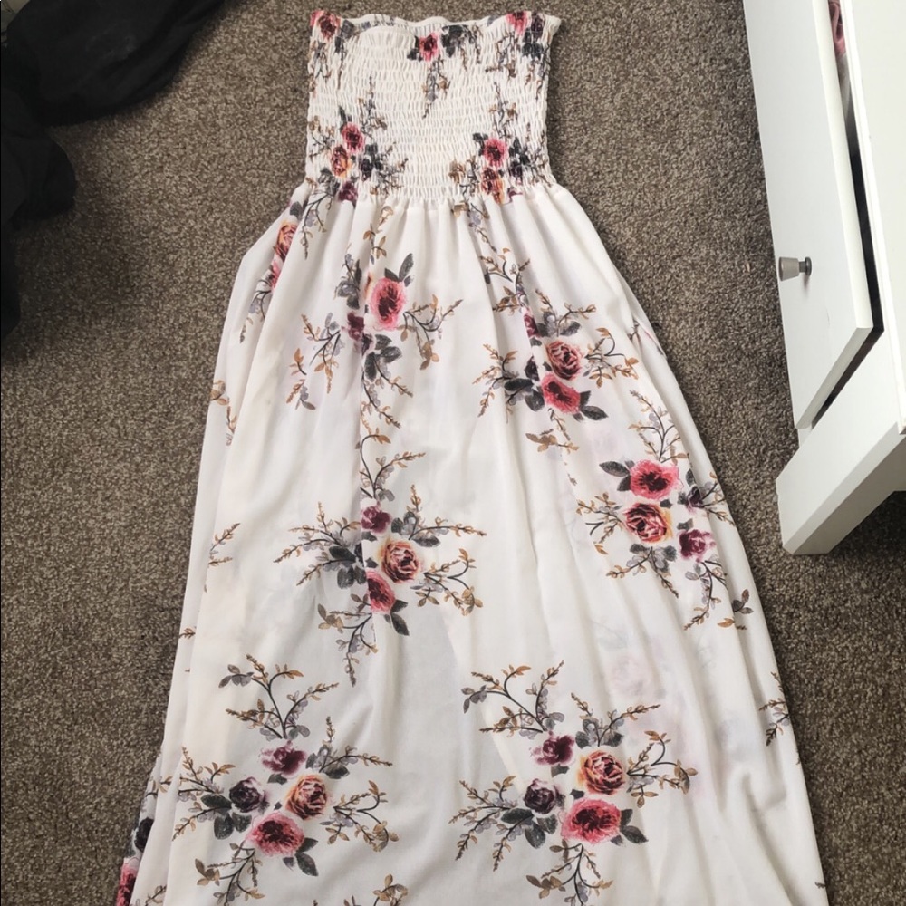 white maxi dress